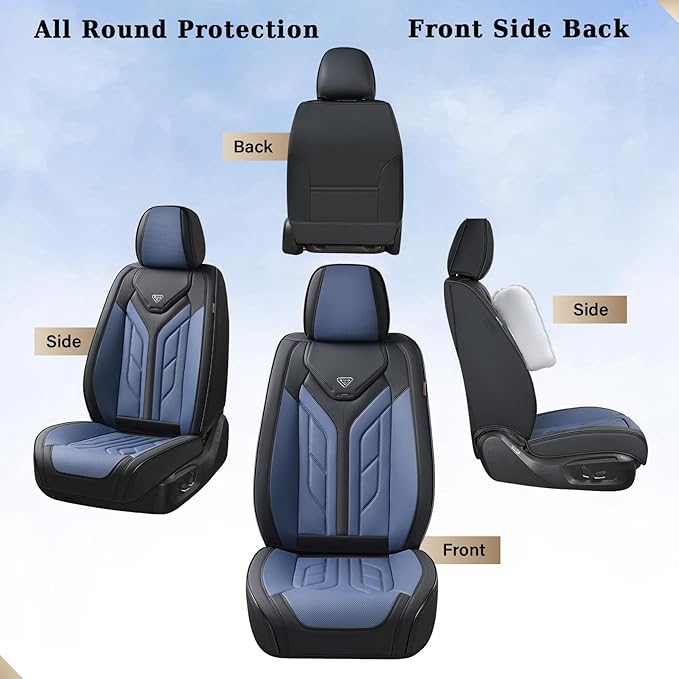 Coverado Seat Covers, Car Seat Covers Front Seats, Leather Seat Covers for Cars, Automotive Seat Covers Car Seat Protector Ca