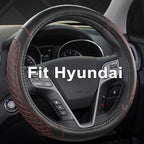 West Llama Customized Auto Car Steering Wheel Cover for Hyundai,Tucson,Sonata,Elantra,Santa Fe,Genesis,Sonata Hybrid,Azera,Ve