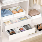 DIMJ Drawer Organizer Clothes 26 Pack - Foldable Baby Organizers and Storage Dresser Organizer for Bedroom, Closet Nursery Or