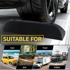 Parking Stopper for Garage Parking Aid 12 Pack Block, Car Truck Curb Floor Parking Lot Wheel Tire Stops Bumpers with Bolt Installation, Rubber Vehicles Aid Gadgets