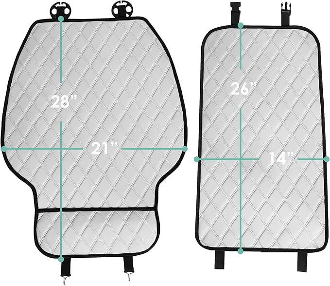 FH Group Car Seat Cushion – Neosupreme Single Front Seat Cover with Front Pockets, Airbag Compatible, Universal Fit Car Seat 