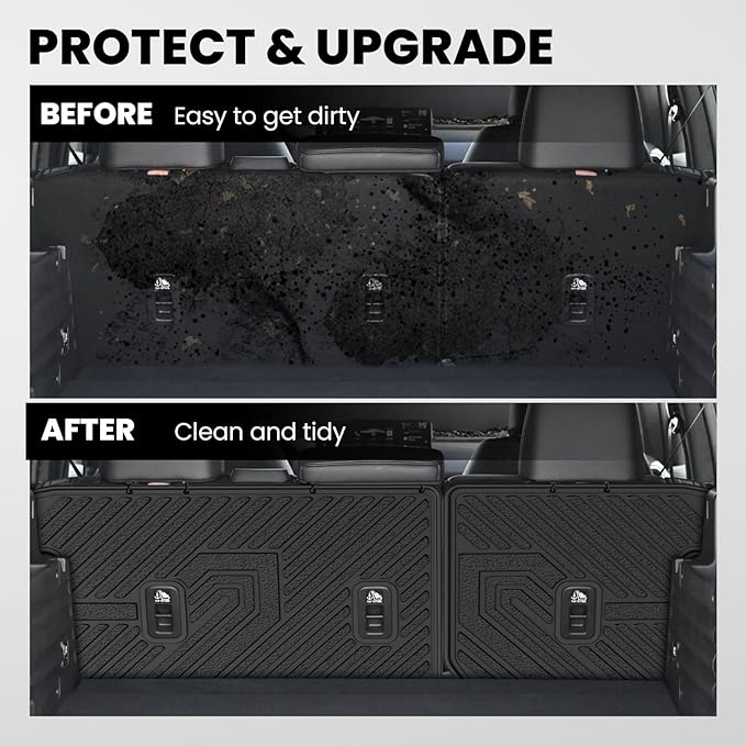 LASFIT Rear Seat Back Protector for Honda Passport 2026, All Weather TPE Pet Friendly Custom Fit Passport Second Row Back Seat Cover Mat Liner Accessories, Black