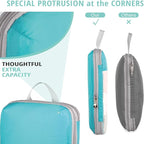 See Through Expandable Compression Packing Cubes, Mesh Travel Packing Cubes for Suitcases, Lightweight Organizers Bag Set for