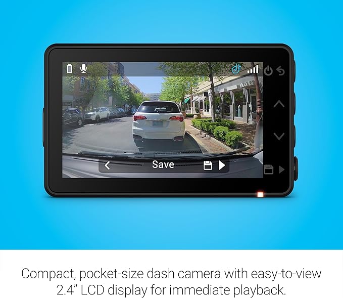 Garmin Dash Cam™ X110, Compact 1080p HD Dash Cam with a 140-degree Field of View, Built in Clarity™ Polarizer, Voice Controll