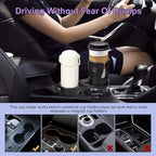 JINKEY Upgrade 2 in 1 Multifunction Cup Holder Extender, 360°Adjustable Rotating Dual Cup Holder Insert for Stanley Car Water Bottle Holder Adapter Carbon Fiber