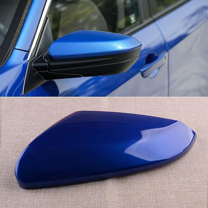 Blue Left Mirror Cap Cover For Honda Civic 2016 2017 2018 2019 2020 2021 Rearview Mirror Cap Replacement (Blue Left Side)