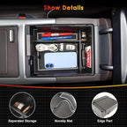 for Hyundai Palisade Center Console Organizer Tray for 2023-2025 Palisade SE/SEL/XRT/Limited/Calligraphy Armrest Box Secondary Storage Glove Box Insert Accessories (23-25 Palisade White Trim)