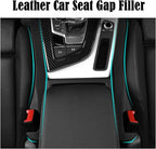 Car Seat Gap Filler Universal Fit Orgaziner for Car, SUV, Truck to Fill The Gap Between Side Seat and Console Stop Cellphone, Wallet, Keys, Coins from Dropping, 2 Pack (Black)