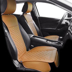 Elantrip 2PCs Front Car Seat Covers Leather Car Seat Protector Universal fit for Most Cars SUVs and Trucks Water Proof Seat P