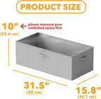 SpaceAid 8 Pack Bed Sheet Organizers and Storage, and 2 Pack 10" High Under Bed Storage Containers