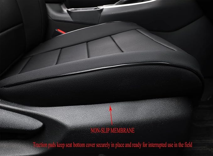 EKR Rav4 Seat Covers Custom Fit for Toyota RAV4 Adventure,TRD-Off Road 2019 2020 2021 2022 2023 2024, Leather Car Seat Cover 