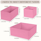 Drawer Organizer Clothes, 16 Pack Dresser Organizer Bins, Foldable Closet Organizers and Storage Fabric Dresser Bins, Shallow