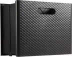 Pendaflex Mobile File Box with Handles, Easy Set Up, Collapse Down and Store Away, 13"W x 10"H x 6.5"D, Holds Letter Size Fil