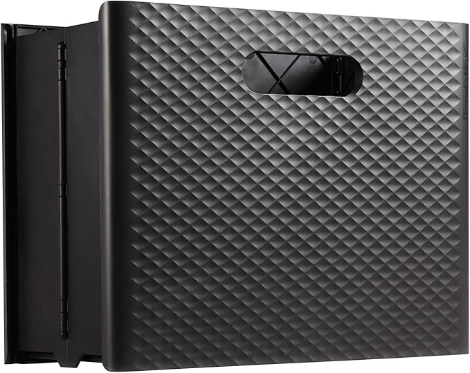 Pendaflex Mobile File Box with Handles, Easy Set Up, Collapse Down and Store Away, 13"W x 10"H x 6.5"D, Holds Letter Size Fil