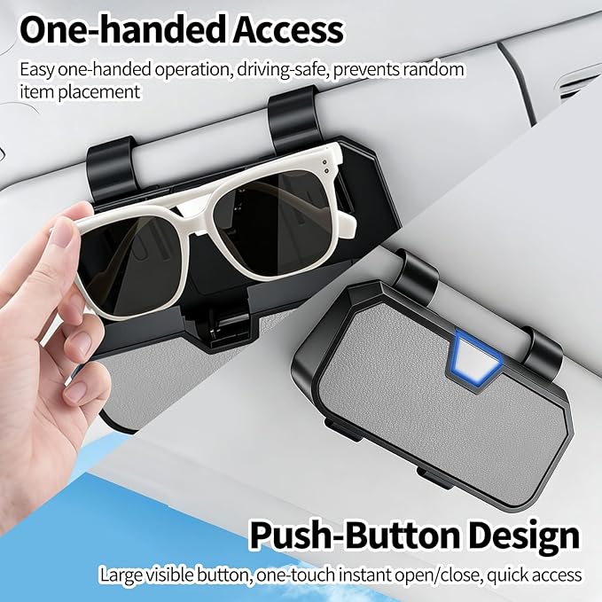Sunglasses Holder for Car Visor Leather Eyeglasses Organizer Case for BMW X3 X5 X7 X1 3 4 2 5 Series Accessories