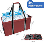 50L Utility Tote Bag Reusable Grocery Shopping Bag