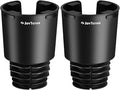 JOYTUTUS 2 Pack Car Cup Holder Expander with Offset Base, Fit for YETI, Hydro Flask, Cup Holder Expander for Car Hold 18-40 o