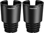 JOYTUTUS 2 Pack Car Cup Holder Expander with Offset Base, Fit for YETI, Hydro Flask, Cup Holder Expander for Car Hold 18-40 o