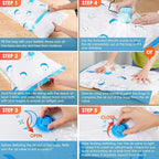 Vacuum Storage Bags with Electric Air Pump, 20 Pack (4 Jumbo, 4 Large, 4 Medium, 4 Small, 4 Roll Up Bags) Space Saving Bag fo