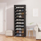 UDEAR 10-Tier Free Standing Shoe Rack Sturdy Shoe Rack Organizer for Closet Entryway Stackable Shoe Shelf with Dustproof Cove