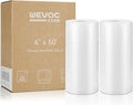 Wevac Vacuum Sealer Bags 6x50 Rolls 2 pack for Food Saver, Seal a Meal, Weston. Commercial Grade, BPA Free, Heavy Duty, Great