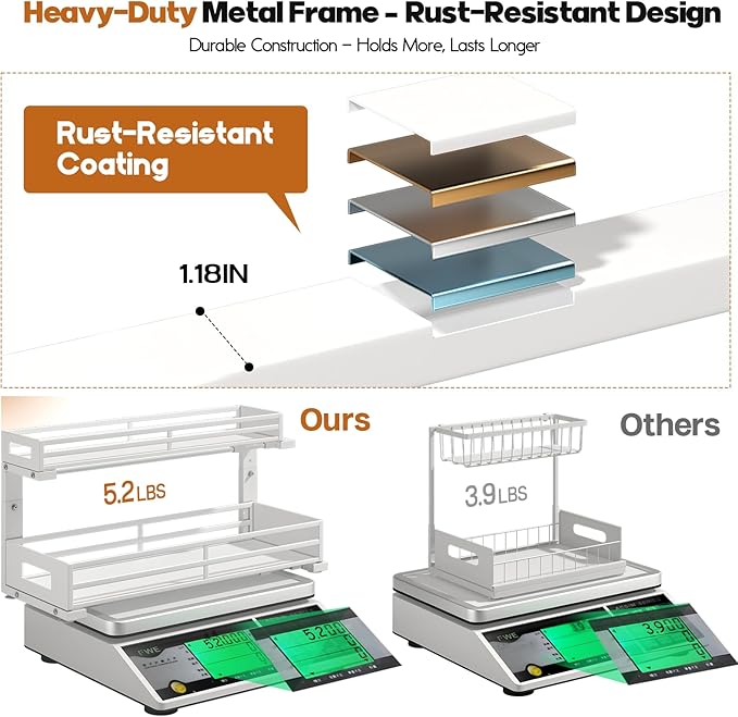 2-Pack 20.47"Deep Under Sink Organizer And Storage,2-Tier L-Shaped Pull Out Cabinet Organizer with Upgraded Slide Rails,Heigh