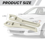 Car Seat Gap Filler Organizer, 2PCS Multifunctional Vehicle Fill Gap Blocker with Storage Slot Between Seat Console, Anti-Drop Auto Interior Organization, Universal for SUV Truck Sedan(Beige)