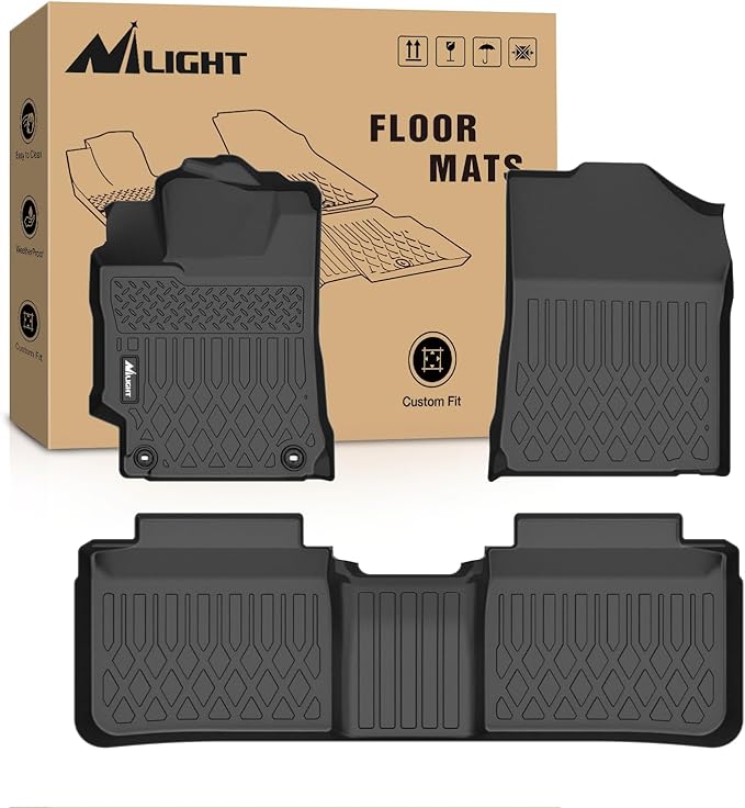 Nilight TPE Floor Mats for Toyota Camry 2015 2016 2017, All Weather Custom Fit Heavy Duty Floor Liners