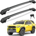 KINGGERI 300LBS Lockable Roof Rack Cross Bars Compatible with Toyota 4Runner 2025 2026 with Raised Side Rails, Aluminum Roof Rails Crossbars Rooftop Cargo Basket Carrier Bag Luggage SUV Accessories