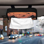 Car Tissue Holder Car Visor Organizer Tissue Box Holder for Car Sun Visor Organizer with Car Vehicle Accessories Essentials Interior for Women Men Orange Orca Starfish Rock Sun