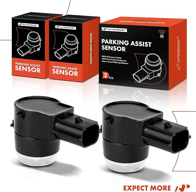 A-Premium 2-PC Reverse Backup Parking Assist Sensor Compatible with Select Chevrolet, GMC, Buick and Cadillac Models - Equino