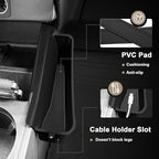 Muslogy for 2022 2023 2024 2025 2026 Maverick Center Console Shifter Storage Box ABS Material Console Side Organizer with Stronger Tape Compatible with Ford Maverick 2022-2026 (Only Passenger Side)