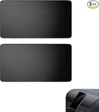 2 PCS Car Dashboard Anti-slip Mats, PU Strong Adhesive Pad for Phones Keys Sunglasses, Washable Scratch-resistant Sticky Mat,