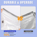 18 Pack Travel Vacuum Storage Bags with Rechargeable Wireless & Hand Pump, Portable Space Saver Bags for Travel & Home, Vacuu