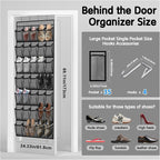 Kotkn 35 Compartment Over The Door Storage - Breathable Mesh Hanging Organizer with Large Pockets, Space Saving Design for Me