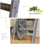 FUIN 5ft (58") Wood Blanket Ladder Living Room Decorative Wall Leaning Farmhouse Quilt Display Holder Rustic Wooden Towel Rac