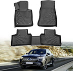 Powerty Floor Mats for 2023 2024 2025 Mercedes Benz GLC?GLC 300?GLC 350e?4Matic Accessories All Weather Floor Liner 3D TPE 1st & 2nd Row Floor Mat Heavy-Duty Floor Liners