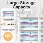 ALLTIDYUP White 5-Tier Hanging Closet Storage Organizer - Space-Saving Dual-Row Foldable Shelves with 3 Hooks, Wardrobe Organ