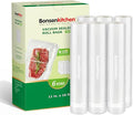 [2025 Upgraded] Bonsenkitchen 6 Rolls 11" x 16' Vacuum Sealer Bags for Food with a Color Box, Easy to Store, Commercial Grade