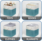 Temary Cubes Storage Baskets 12 Inch Cube Storage Bins for Shelf, Fabric Storage Cubes for Gift Empty Baskets for Home, Colla