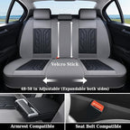 Coverado Car Seat Covers Full Set, Automotive Seat Covers Car Seat Protector Car Seat Cushion, Waterproof Leather Seat Covers