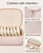 VLANDO Jewelry Box with 8 Velvet Jewelry Bags Travel Jewelry Case for Mothers Day Mom Gifts, Jewelry Organizer Necklace Rings