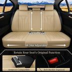 FLORICH Rear Seat Covers Leather Car Seat Covers Waterproof Back Seat Cover Automotive Seat Covers Universal Seat Cushion Pro