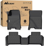 Nilight TPE Floor Mats for Chevy Colorado GMC Canyon Crew Cab 2023 2024 2025 2026,All Weather Custom Fit Heavy Duty Floor Liners