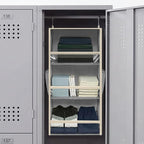 STORAGE MANIAC 6-Shelf Hanging Closet Organizer and Storage, 2 Separable 3-Shelf Haning Organizers for Closet, Collapsible Ha