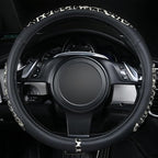 Flying Banner car Steering Wheel Cover Gel Massage Velvet Cool Warm Universal Size 15 inches SUV Truck Anti Slip Odorless Sum