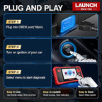 LAUNCH CRP123 V2.0 OBD2 Scanner-2026 New Model Engine/ABS/SRS/Transmission Diagnostic Scan Tool SRS Airbag Code Reader,3 Reset