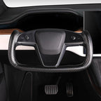 Steering Wheel Cover for Tesla Yoke Steering Wheel, Car Steering Wheel Cover for Tesla Model S 2021-Present/Model X 2021-Present Steering Wheel Accessories Black