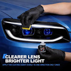 Advanced Car Headlight Restoration Kit: Erase Yellowing & Oxidation Restores Clarity with Long-Lasting UV & Hydrophobic Ceram