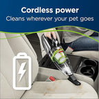 Bissell Pet Hair Eraser Cordless Hand Vacuum, Home, Auto, and Pet Vacuum, Crevice Tool, Upholstery Tool, and Motorized Brush 